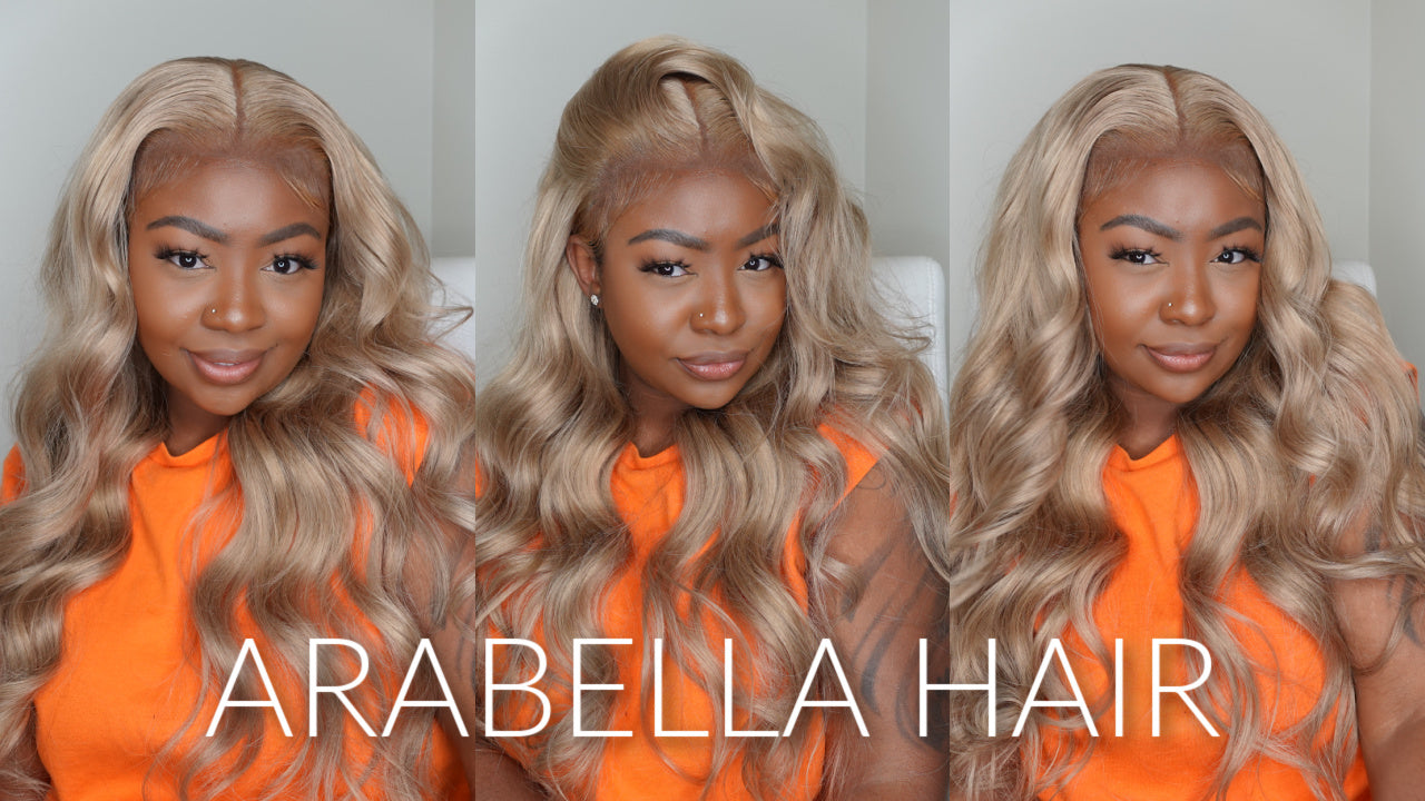 26" Milk Tea Ash Blonde Body Wave 13x4 Lace Wig