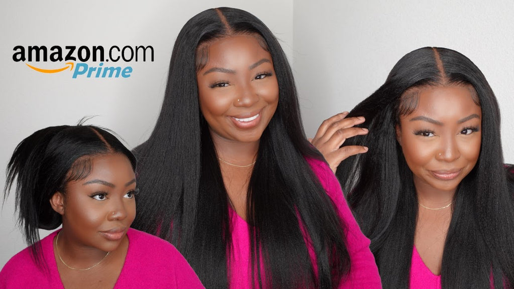 24" Bye Bye Knots Yaki Straight 7×5 Pre Cut HD Lace Front Wig