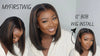 12'' Brown Highlight 13x6 Malaysian Bob Lace Wig