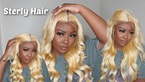 24" #613 Blonde Straight 13x4 180% Lace Wig